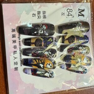 Nightmare‎ Before Christmas Press On Nails - Halloween Nail Art Medium